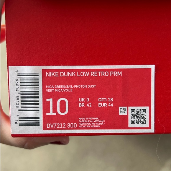 🖤 Nike Dunk Low Retro Premium “Mica Green/Photon Dust” Sneakers - Picture 9 of 10